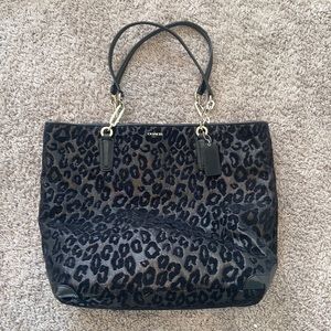 leopard print coach bag